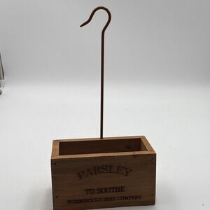 Herb Parsley Planter Box Hanger Rustic Farmhouse Primitive
